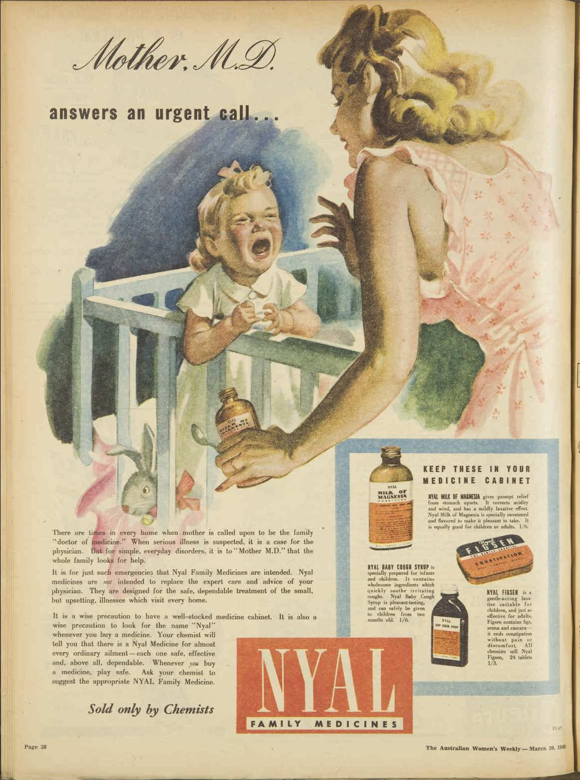 Vintage medicine ad